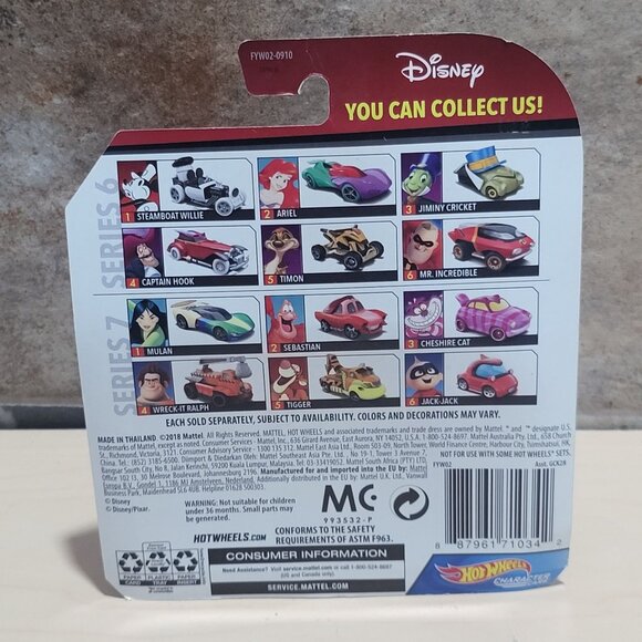 Hot Wheels Disney Character Car Wreck It Ralph 2018 Diecast Toy Car - Picture 2 of 9